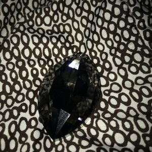 Beautiful Black Teardrop Pendant
